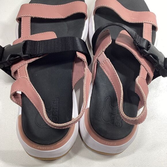 The sporty-chic SOREL® Kinetic™ Impact Sling sandals have the strappy leather up - Picture 5 of 11